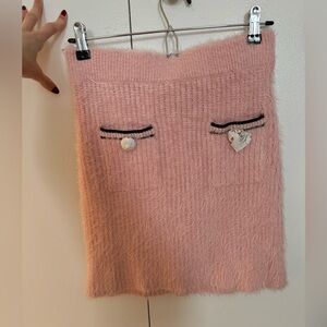 Self portrait pink fluffy skirt. Size medium. NWT